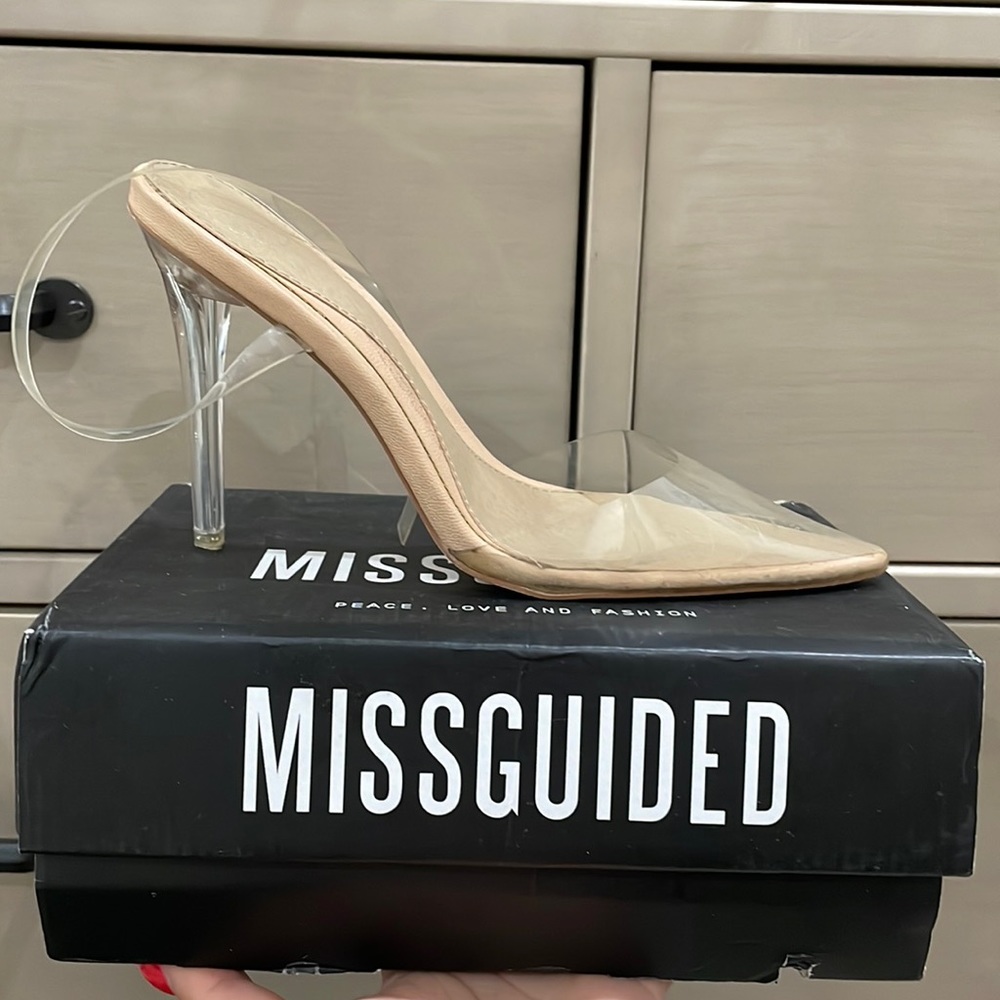 Clear Heels size 7 US